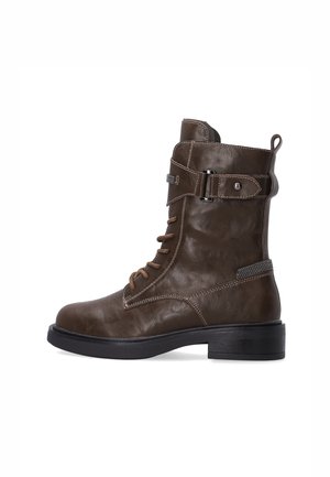 Cowboy- / bikerstøvlette - dark brown