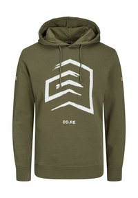 Jack & Jones Felpa con cappuccio - olive