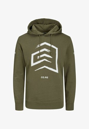 Jack & Jones Felpa con cappuccio - olive