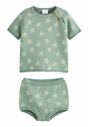 SET  - REGULAR FIT - T-shirt med print - sage green
