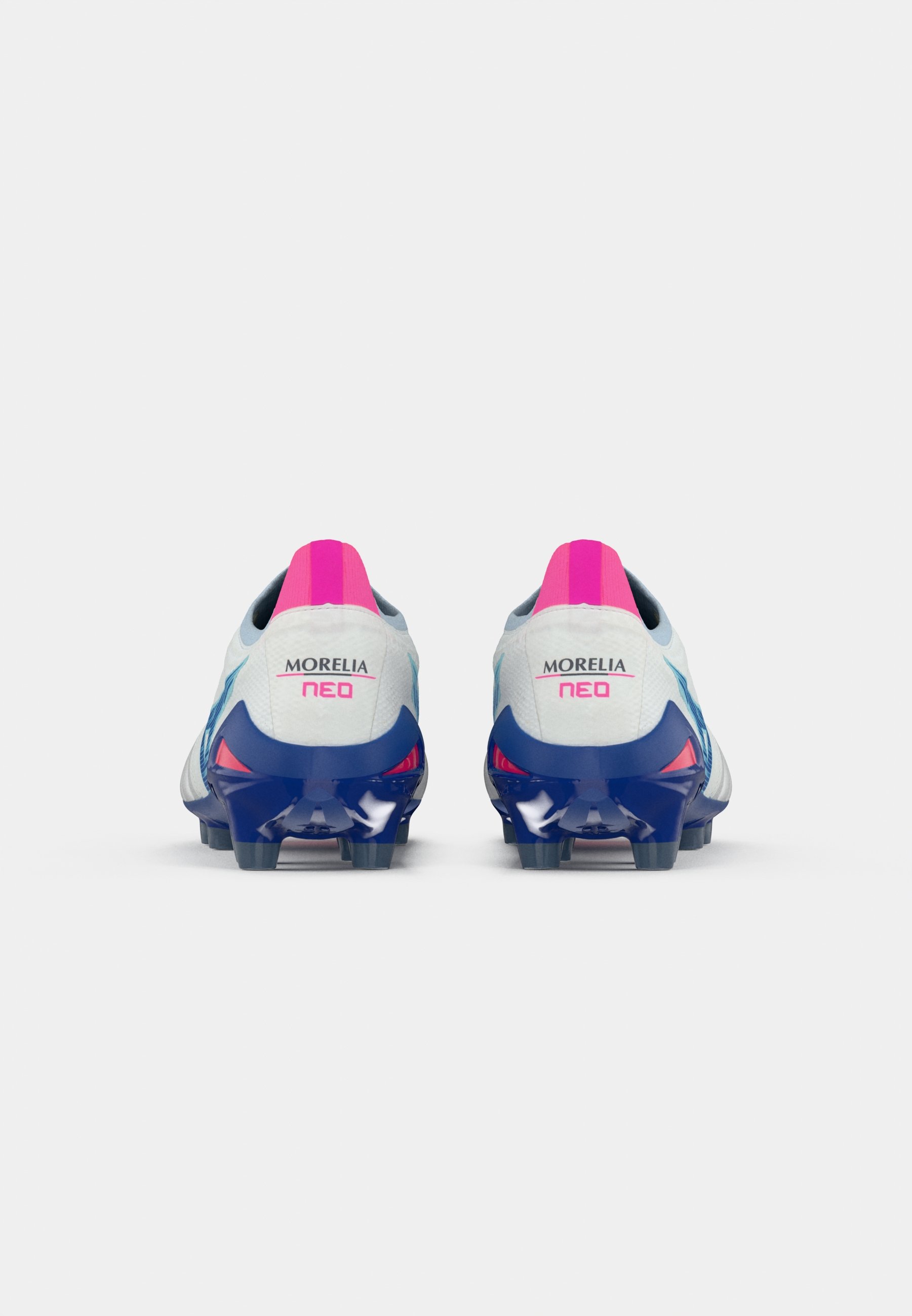 Mizuno MORELIA NEO IV - Firm-ground football boots - white/tanager