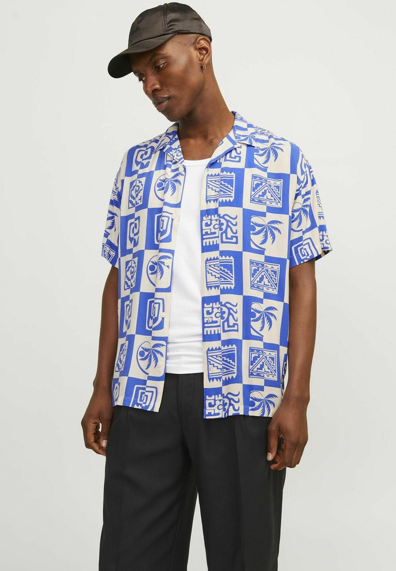 Jack & Jones JORLUKE OCEAN RESORT STYD - Camisa - dazzling blue