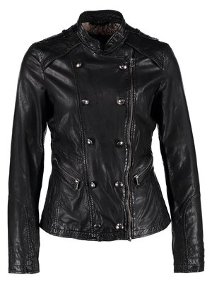 Leren jas - black