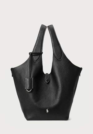POLO PLAY LEATHER TOTE - Shopper - black