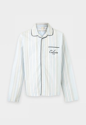 Calvin Klein Underwear, BUTTON DOWN SCRIPT - Pyžamový vrchný diel - light blue/white