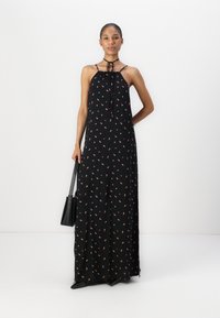 TOM TAILOR DENIM AMERICAN NECKLINE MAXI DRESS - Maxikjole - black