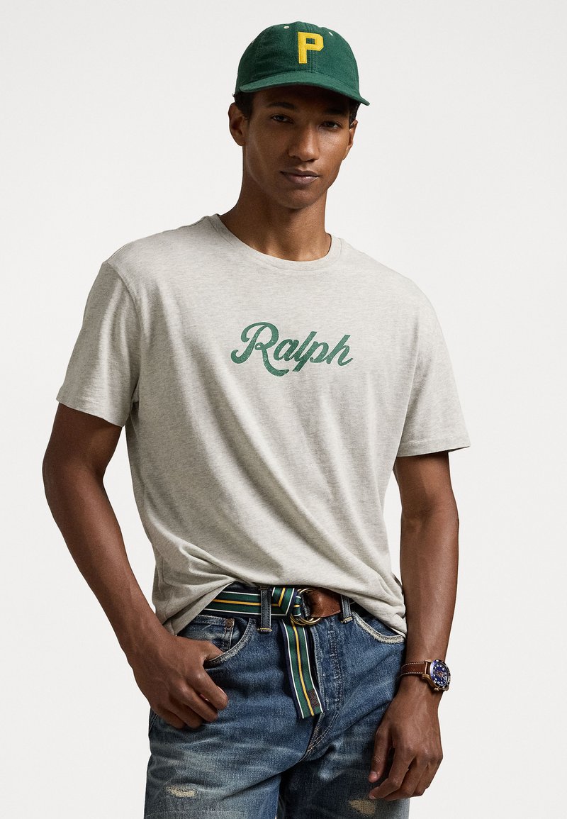 Polo Ralph Lauren THE RALPH T-SHIRT - Nyomott mintás póló - light sport heather