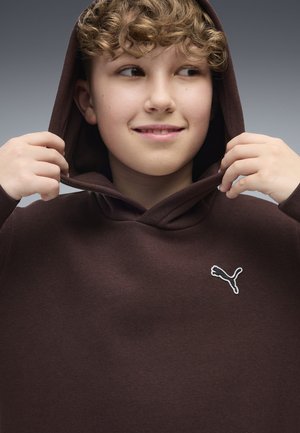 Puma, ESSENTIALS ELEVATED HOODIE UNISEX - Hættetrøje - chocolate fondue