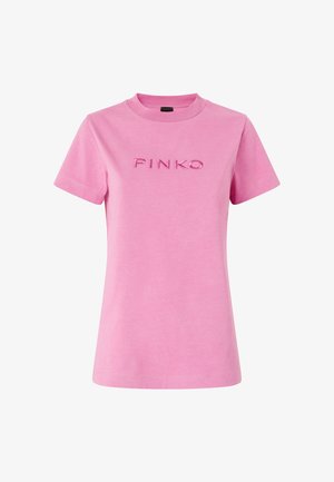 Pinko, T-shirt con stampa - rosa-q