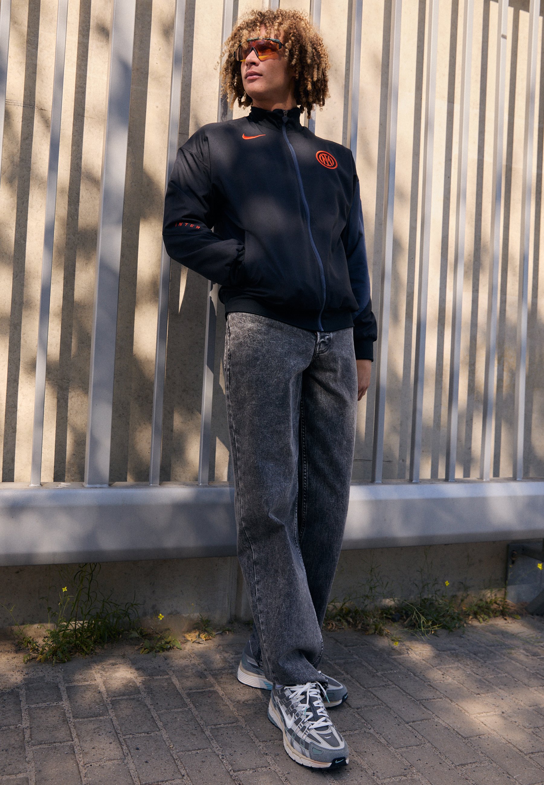 Nike Performance INTER MILAN STRIKE THIRD - Windbreaker - black