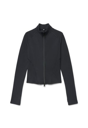 Calliope, FELPA TINTA UNITA - Felpa con zip - ultrablack