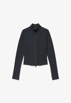 Calliope, FELPA TINTA UNITA - Felpa con zip - ultrablack