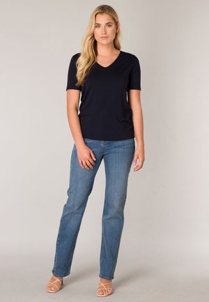 BASE LEVEL YANIC - T-shirt basic - dark blue