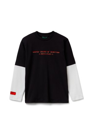 WITH STRANGER THINGS PRINT - Camiseta de manga larga - black