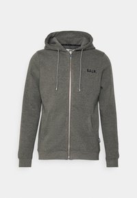 BALR. Q-SERIES STRAIGHT ZIPPED HOODIE - Tröja med dragkedja - grey