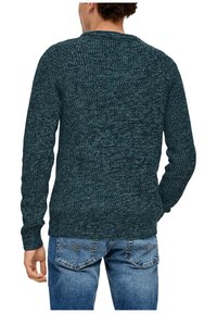 QS MIT RAGLANÄRMEL - Strickpullover - petrol