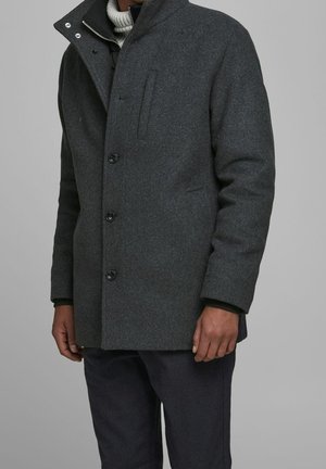 Cappotto corto - mottled dark grey