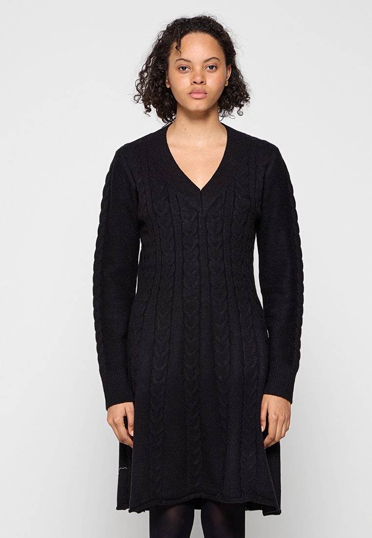 Apart Gebreide jurk zwart