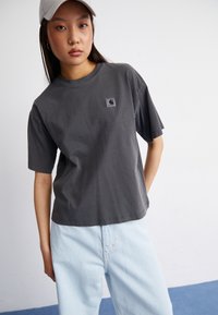 Carhartt WIP NELSON - T-shirts basic - charcoal