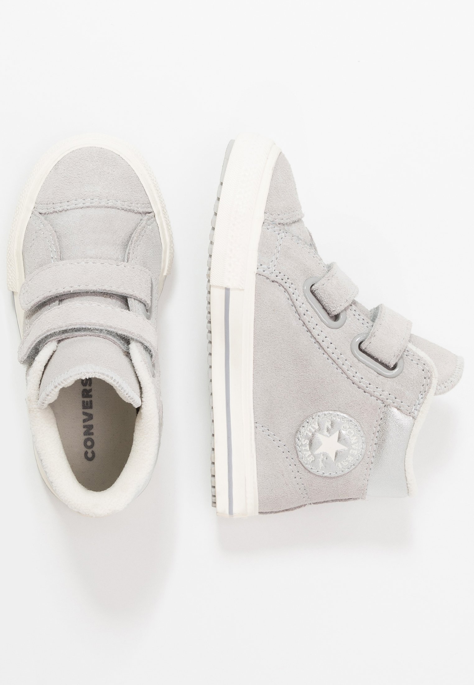 ash grey converse high tops