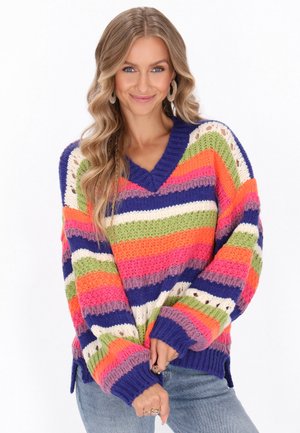 SWEATER - Pulóver - blue multicolor