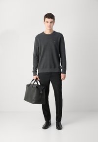 Tommy Hilfiger ESSENTIAL STRUCTURE CREW NECK - Pulóver - dark grey heather