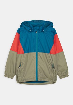 JACKET BLOCK UNISEX - Outdoor jacket - blue/red/khaki