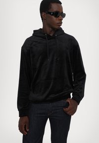 Armani Exchange Felpa con cappuccio - black