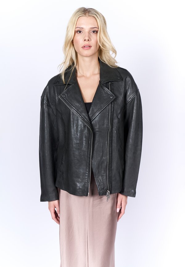 NEW ANUK - Lederjacke - moonless