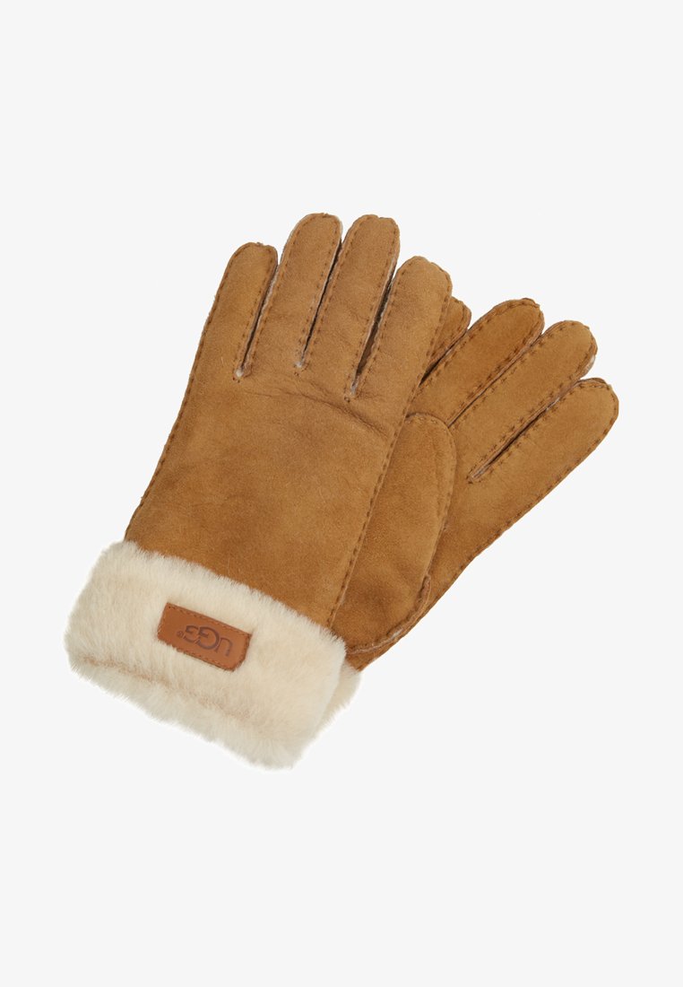 UGG TURN CUFF GLOVE - Guantes - chestnut