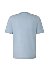 Light blue short-sleeve t-shirt, made of soft fabric, featuring a classic crew neckline and clean, simple cut without embellishments.