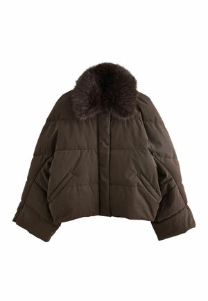 Next, CROPPED BATWING SLEEVE JACKET - Vinterjakker - chocolate brown