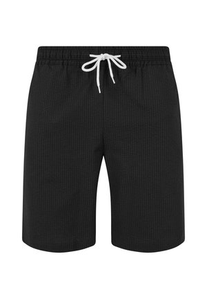 BASIC SEERSUCKER - Shorts - black