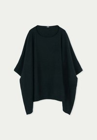 GOBI Cashmere PONCHO MIT U-BOOT-AUSSCHNITT - Cape - black