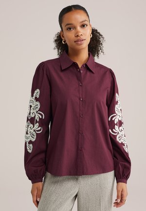 WE Fashion Chemisier - burgundy red