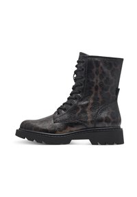 Schnürstiefelette - leopard