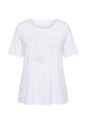 Ulla Popken, T-shirts print - snow white