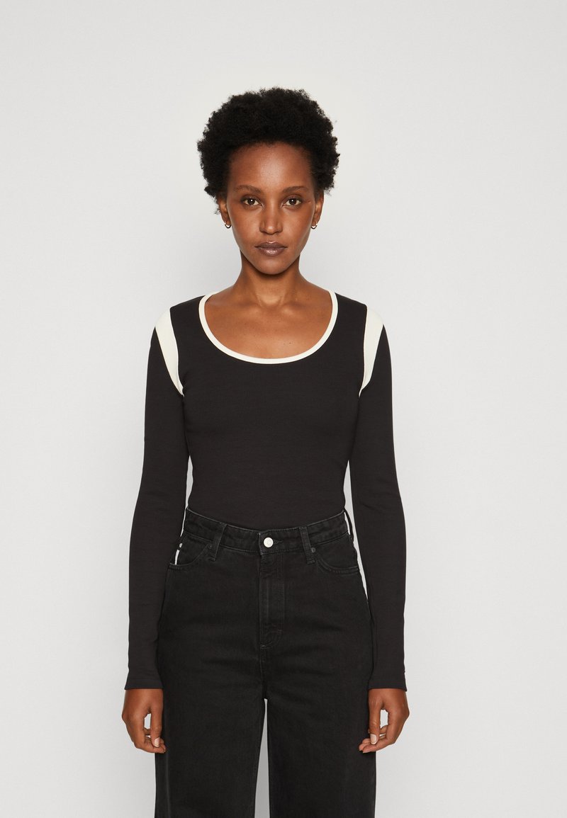 Tommy Hilfiger SCOOP Long sleeved top black Zalando.de