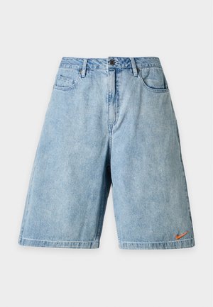 Nike Sportswear, Τζιν σορτς - blue denim/haiind/black/safety orange