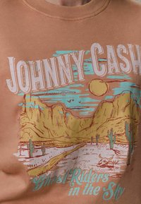 Next LICENCE JOHNNY CASH OFFICIAL GRAPHIC WASHED SLOGAN  - Mikina - pink coral