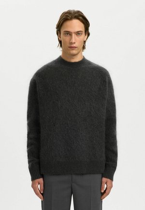 MIT  RUNDHALSAUSSCHNITT  - Striktrøje - asphalt