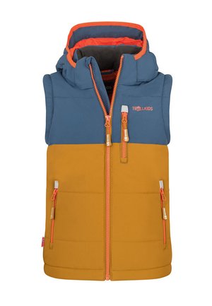 NARVIK - Weste - bronze mystic blue flame orange