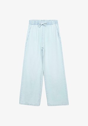 Stradivarius, Wide leg - mottled royal blue