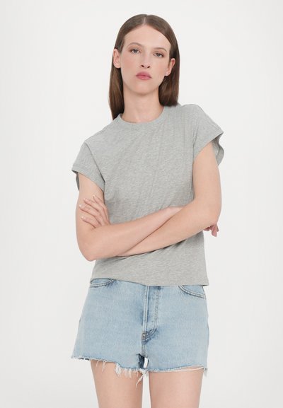 FRAME THE MUSCLE TEE - Lihtne T-särk - grey