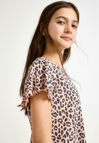 Lindex SHORT-SLEEVED - Yöpaita - light dusty pink