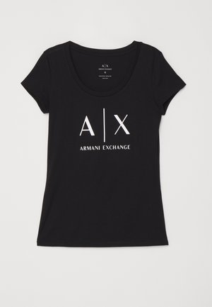 T-shirts med print - black