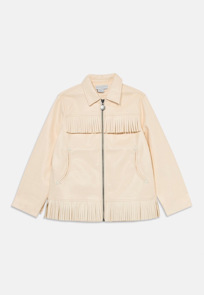 Stella McCartney Kids Imitatieleren jas crème