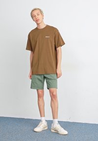 Carhartt WIP SCRIPT EMBROIDERY - T-shirts basic - lumber/white
