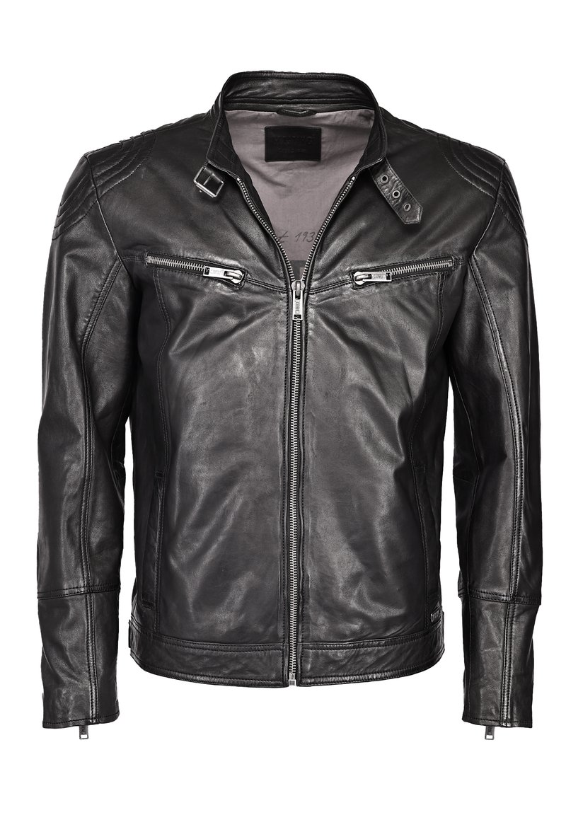 Mustang Lederjacke - black