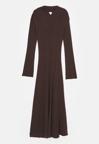TULIP DRESS - Vestito lungo - dark brown